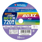 10 Mídias Blu-ray Bd R Xl 100gb Verbatim Original