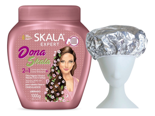 Dona Skala Skala Mascara Vegana 1kg + Gorro Aluminio