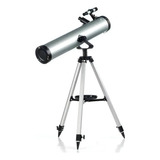 Telescopio Astronómico Profesional Reflect Hd 700 Mm X 76mm Color Gris