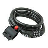 Cable Acero Match 80cm Linga Espiral C/combi Candado P/ Moto