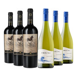 Pack: 3 Vinos Toro De Piedra Ca + 3 Vinos Amaral Chardonnay