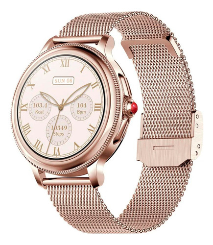 Smartwatch Feminino Fashion Cf96 Dourado