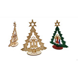 Árbol Pino Navideño Mod. Vela 20 Cm Grabado Gratis 25pzas