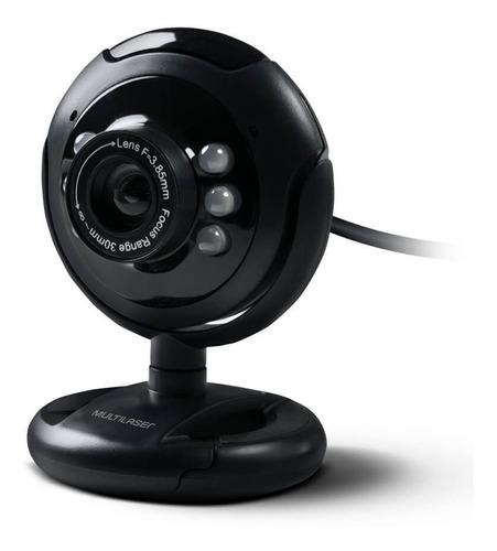 Webcam Usb Câmera Pc Nightvision Microfone Visão Noturna