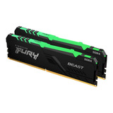 Kit Memoria Ram Kingston Fury Beast Rgb Ddr4 3733mhz 16gb