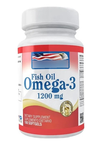 Omega 3 Healthy America 60 Caps Softgels Fish Oil Natural