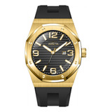 Reloj De Pulsera Invicta 45776, Para Hombre, Con Correa De Silicona Color Oro