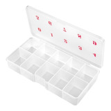 Caja Organizador Manicure Con 10 Divisiones Plástico 
