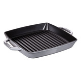 Staub® Sartén Grill De Hierro Fundido  Cuadrado 28 Cm Gris