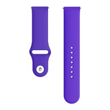 Malla Silicona Deportiva Para Smart Watch 20mm Color Violeta