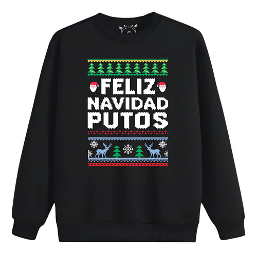 Sudadera Feliz Navidad Put0s! Diseño Tipo Ugly Sweater 6 | Meses sin interés