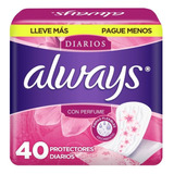 Always Protectores Diarios Con Perfume 40 Un