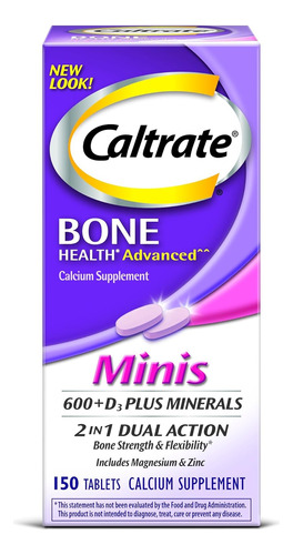 Minis Caltrate + Minerales Tamaño 150 Ct Caltrato Minis + M