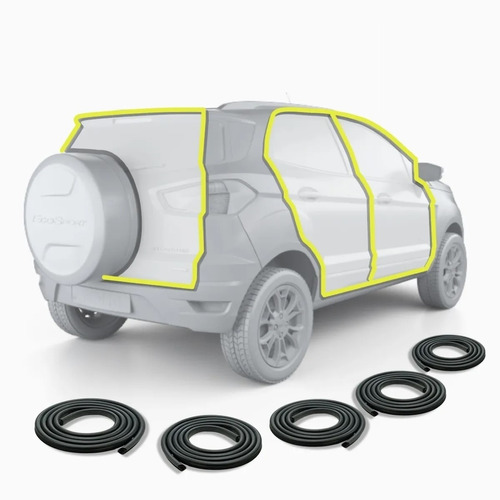 Kit Burletes De Puerta Y Baul Ford Ecosport + Regalo