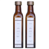 Botella Vidrio Aderezos Aceite Vinagre Ambar Pack X 2  