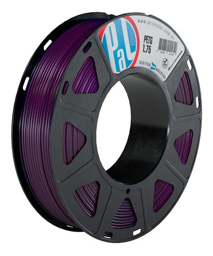 Filamento Impresoras 3d Petg 1,75mm X 250 Grs :: Printalot Color Violeta Translúcido