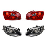 Faros Fdo Negro + Calaveras Depo Seat Ibiza Del 2013 Al 2016