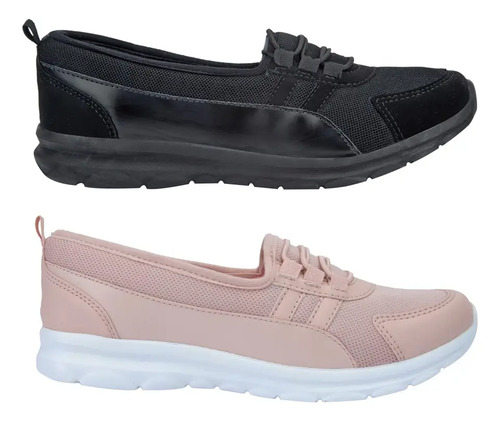Kit 2 Pares Tenis Confort Shosh Sport Multicolor Mujer 170