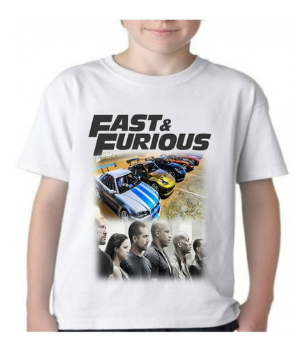 Camiseta Camisa Velozes E Furiosos Fast & Furious Infantil