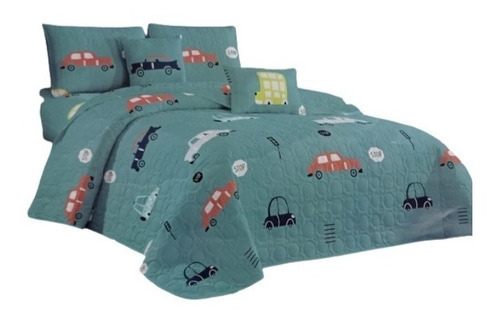 Cobertor Quilt Verano Cubrecama Infantil 1.5 Plaza Funda S1