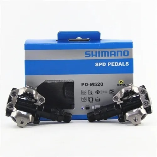 Pedales Automaticos Spd Shimano Pd-m520 Mtb Xc Pinta Pedal