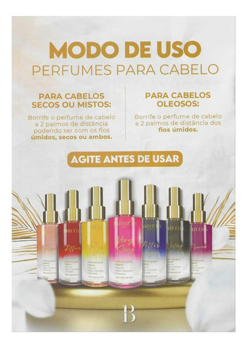 Barbours' Beauty Kit 3 Escolha Perfume Para Cabelo Spray 