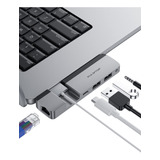 Pulwtop Hub Usb C Para Macbook, Adaptador Multipuerto Usb C