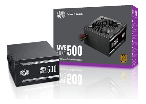 Fuente Cooler Master Mwe 500w Bronze 80 Plus - Atx