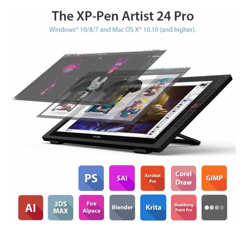 Xp-pen Artist 24 Pro Tableta Gráfica Con Pantalla 24 Pulgada