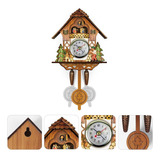 Reloj De Pared Cuckoo Clock Antiguo De Madera Con Forma De C