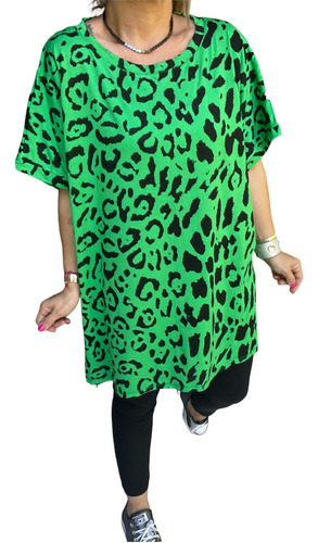 Remeron Animal Print Super Largo Oversize