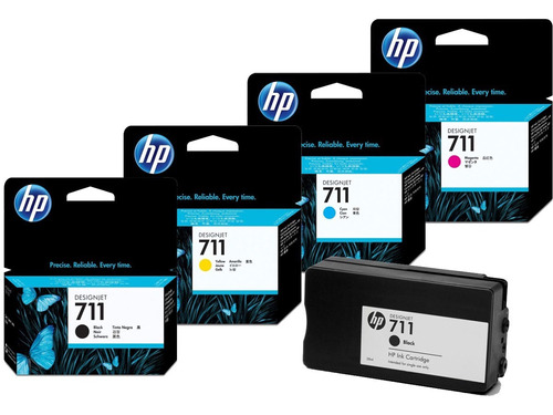 Cartuchos Kit X4 Hp 711 Negro 80ml + C-m-y Originales Color