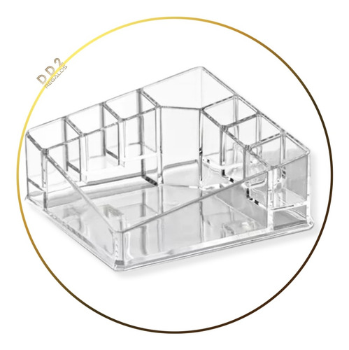 Organizador De Acrilico 8 Divisores Porta Cosmeticos Makeup