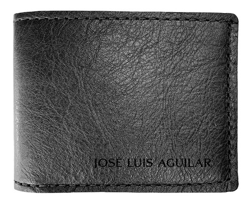 Cartera De Piel Genuina Personalizada Con Nombre