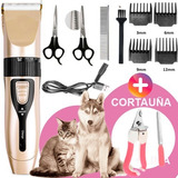 Peluquera Inalambrica + Cortauña + Tijeras Para Perro Y Gato