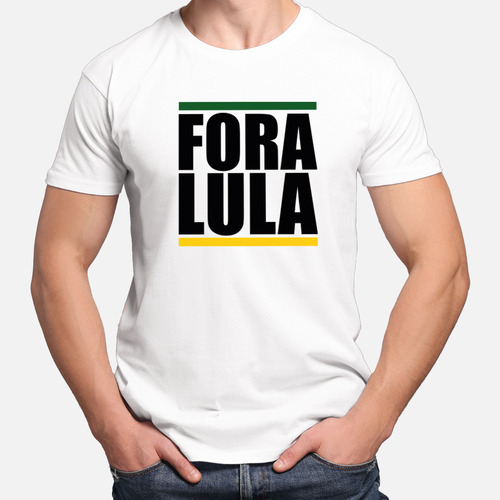 Camiseta Camisa Fora Lula Feminina Masculina De Algodão M2