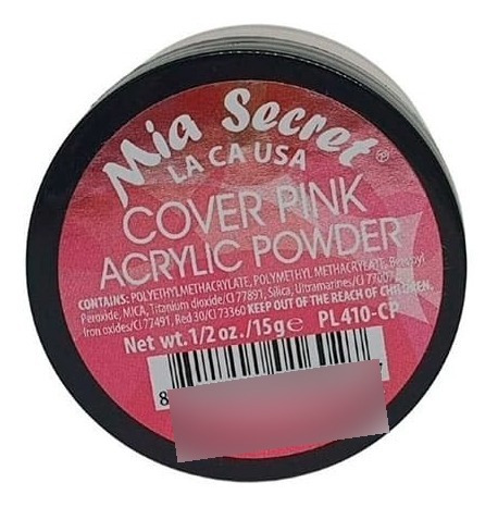 Polimero Uñas Acrilicas 15g Cover Pink Mia Secret Estylosas