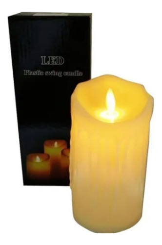 Vela Veladora Led 15x7.5 Cm Velas Wm1201c  Full