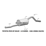 Caño De Escape Silenciador Toyota Hilux Dc 2002 - 2005 3.0
