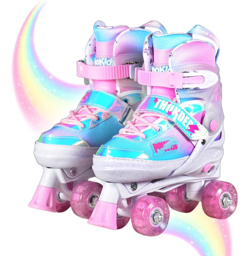 Patines Unicornio 4 Ruedas Extensibles Patin Bota 