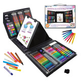 Set De Arte Profesional 208 Pz Kit De Dibujo Colores Profesi
