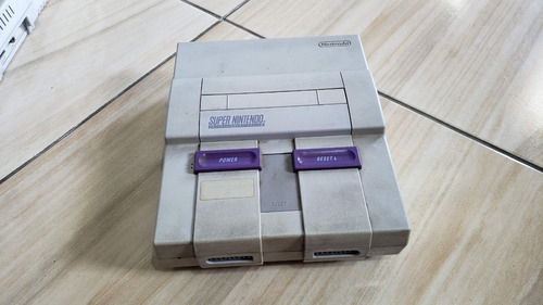 Super Nintendo Fat Só O Console Sem Nada Tudo 100%. V12