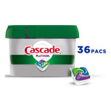 Detergente Lavavajillas Cascade Platinum Fresh, 36 Cápsulas
