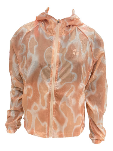 Campera Rompeviento Topper Crinkled Mujer Running Rosa