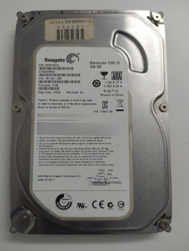 Disco Duro Seagate 500 Gb Para Pc