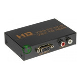 Conversor Adaptador De Vga A Hdmi Metalico Activo Cargador