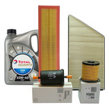 Kit 4 Filtros + Aceite Total 7000 Peugeot 206 1.4 8v Nafta