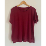 Nike. Remera Bordo. Línea Yoga. Mujer. Talle M #mfa67