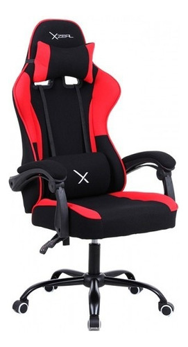 Xzeal Silla Gamer Xz20, Hasta 100kg, Negro/rojo