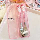 Set De Cubiertos Con Estuche Hello Kitty / My Melody